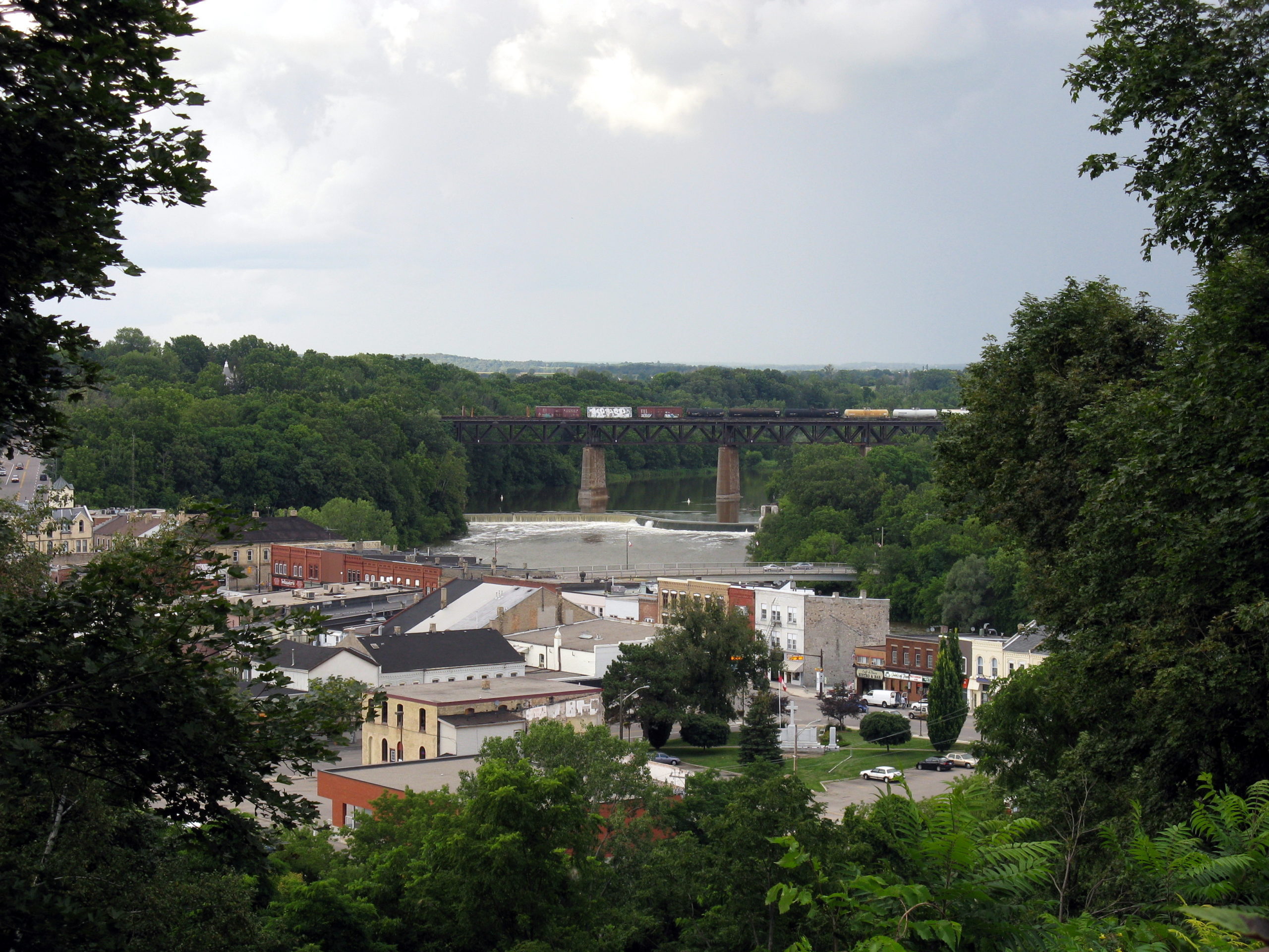 Paris, Ontario overlooking the Grand River